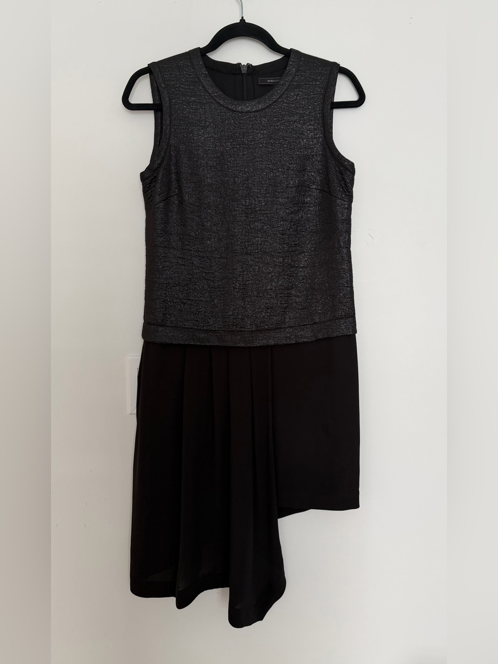 BCBGMAXAZRIA Juliane Asymmetrical Drape Mini Dress